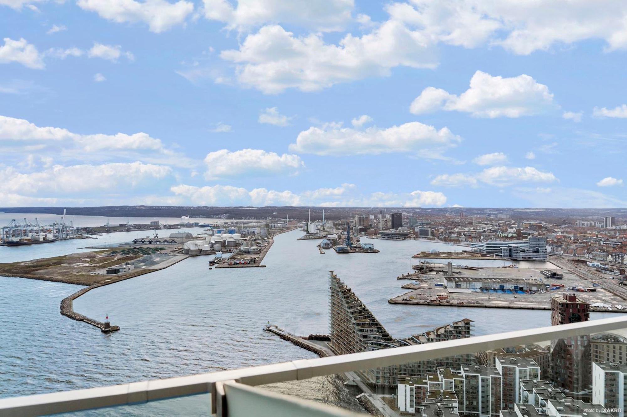 Apartment View In Denmark From 40th Floor *